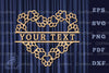 Paw Heart Lasercut Split Monogram Clipart Bundle