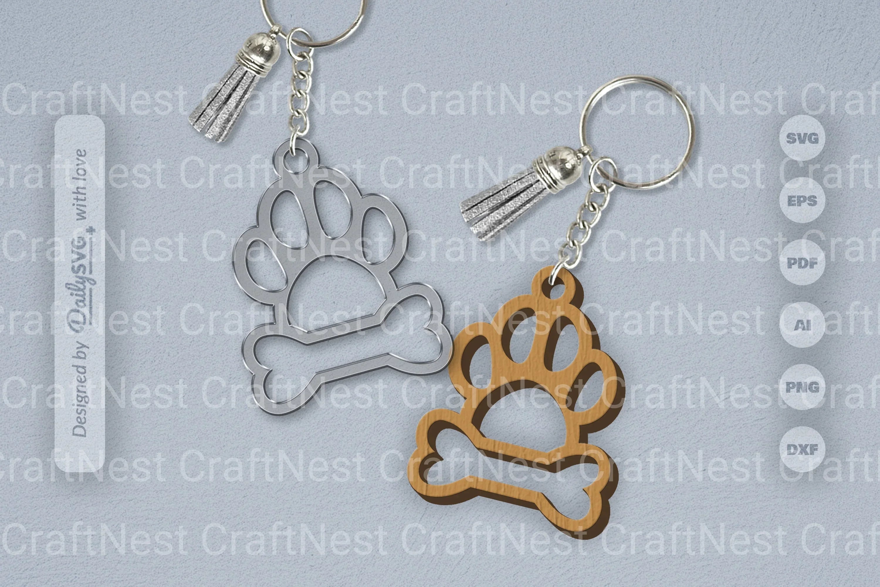 SVG Paw Print SVG Bundle for Crafts