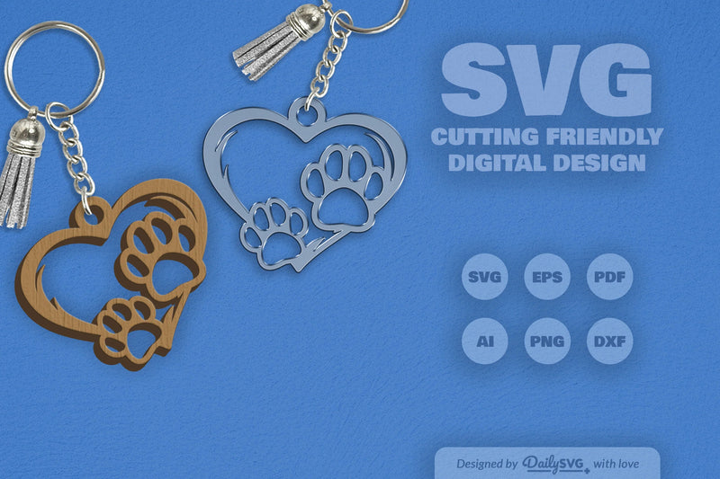 Paw SVG Bundle for Crafting 4 - CraftNest - Digital Crafting and Art