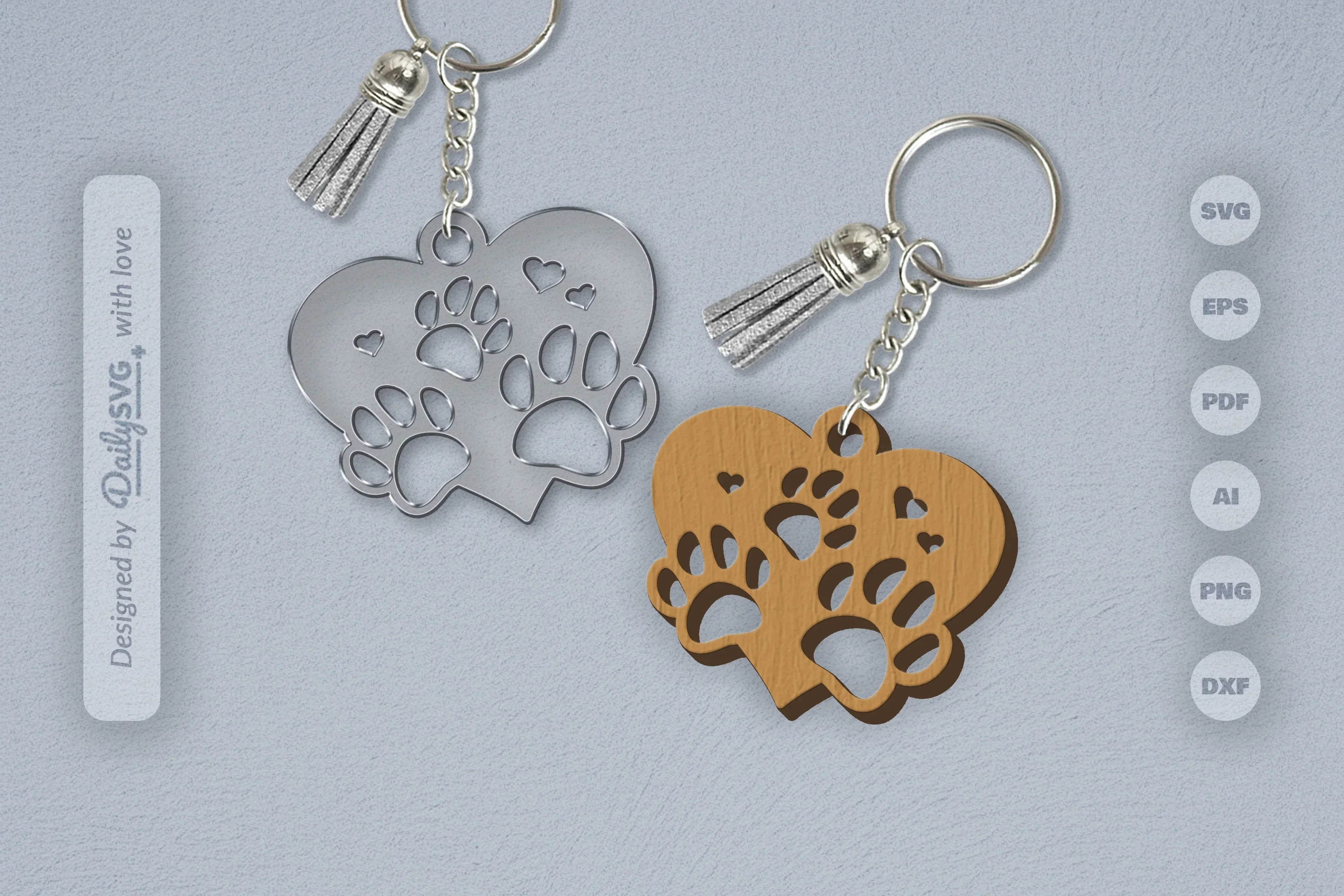 Paw SVG Bundle for Crafting 3 - CraftNest - Digital Crafting and Art