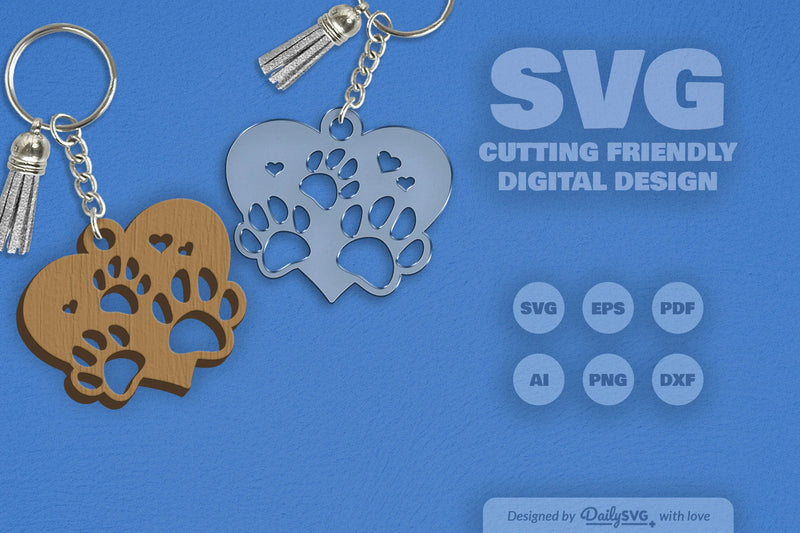 Paw SVG Bundle for Crafting 3 - CraftNest - Digital Crafting and Art