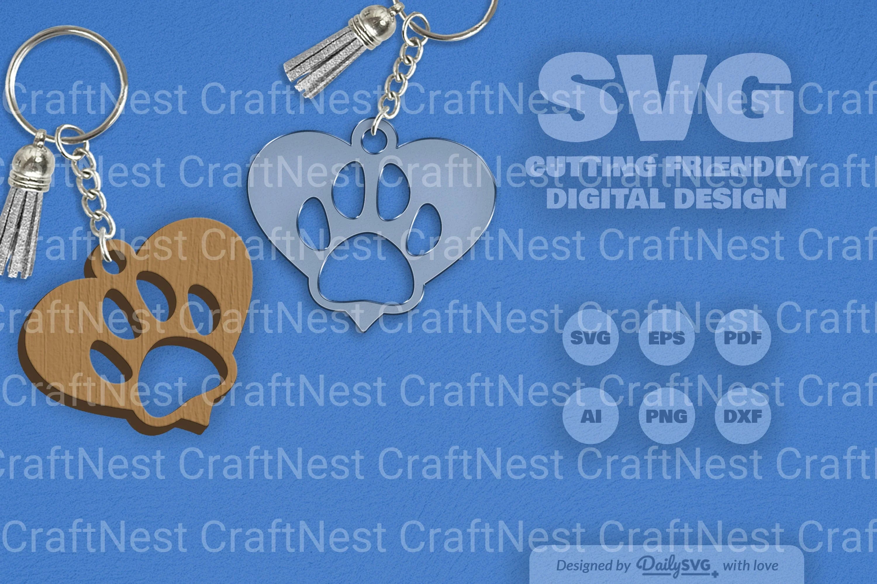 Paw SVG Bundle for Crafting