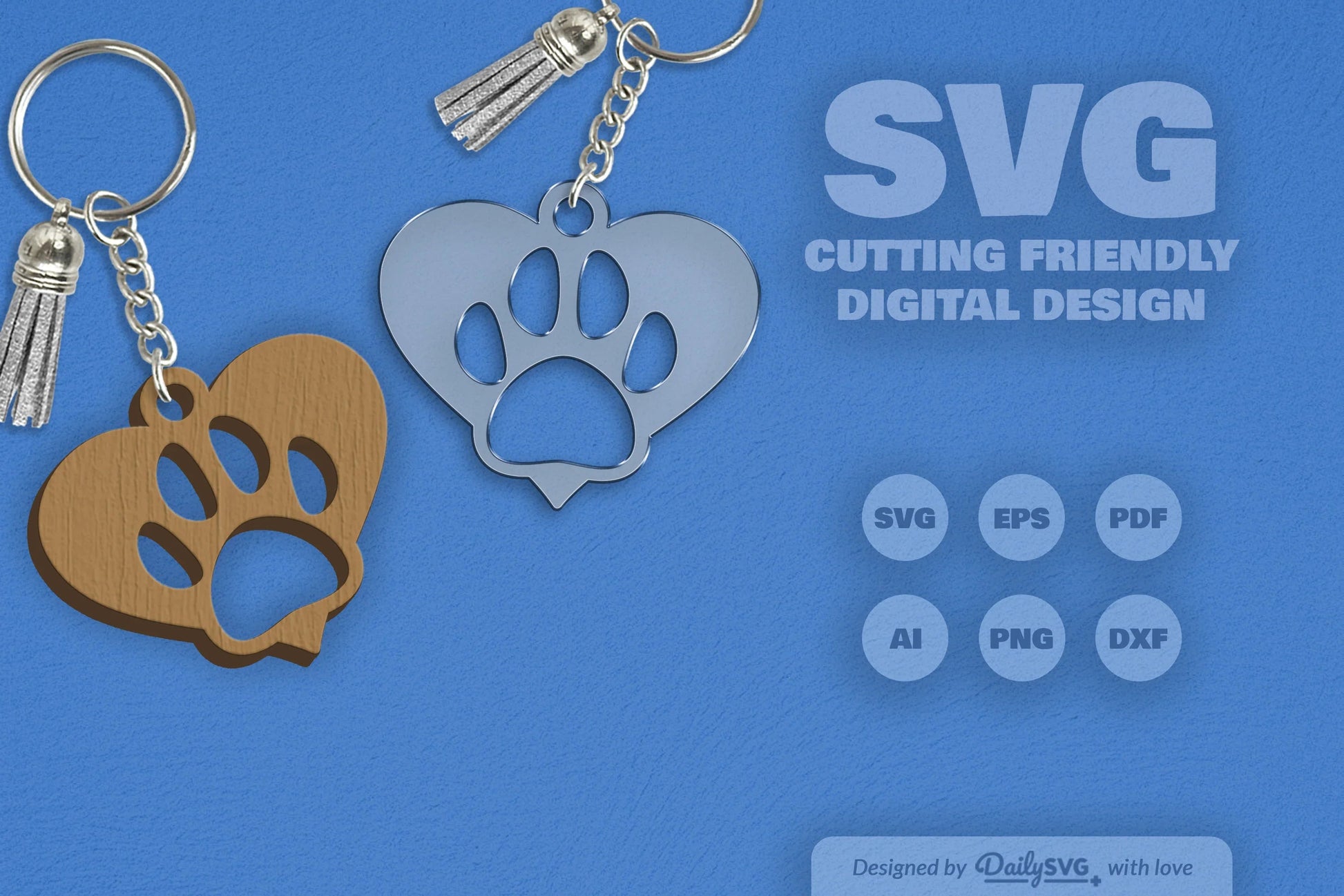 Paw SVG Bundle for Crafting 2 - CraftNest - Digital Crafting and Art