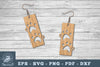 Paw Laser Cut Earrings SVG Bundle