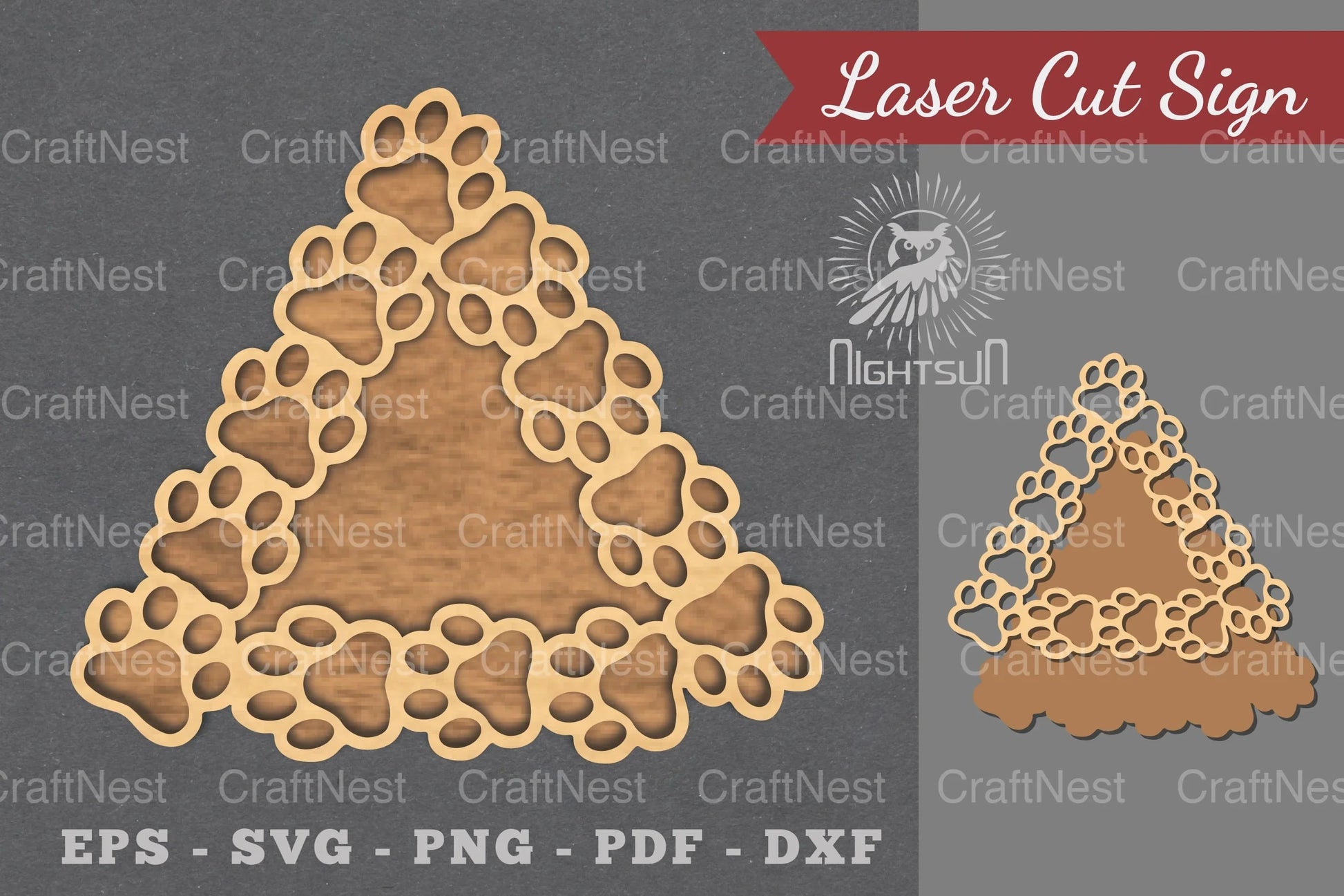 Paw Laser Cut Sign Clipart Bundle - CraftNest - Digital Crafting and Art