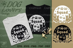 Paw Squad Dog Design Clipart Bundle - CraftNest - Digital Crafting and Art