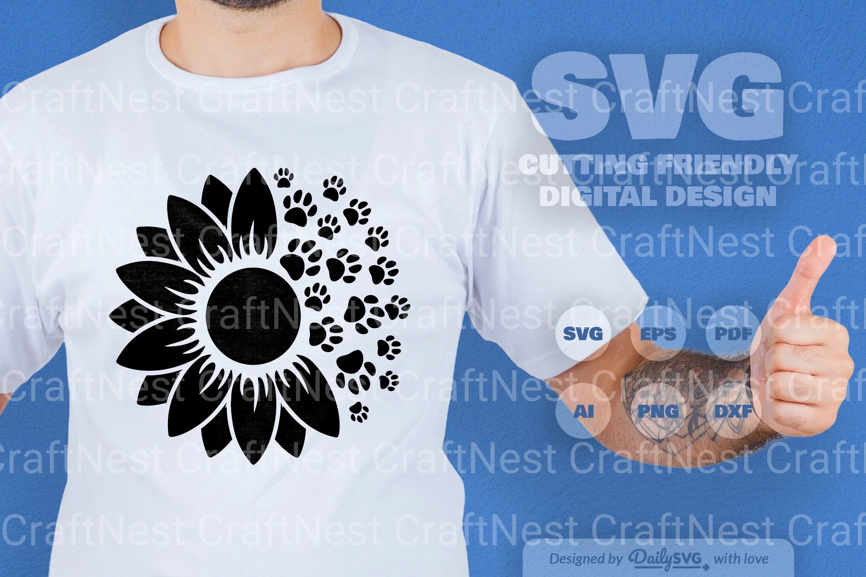 Paws SVG Bundle for Pets - CraftNest - Digital Crafting and Art