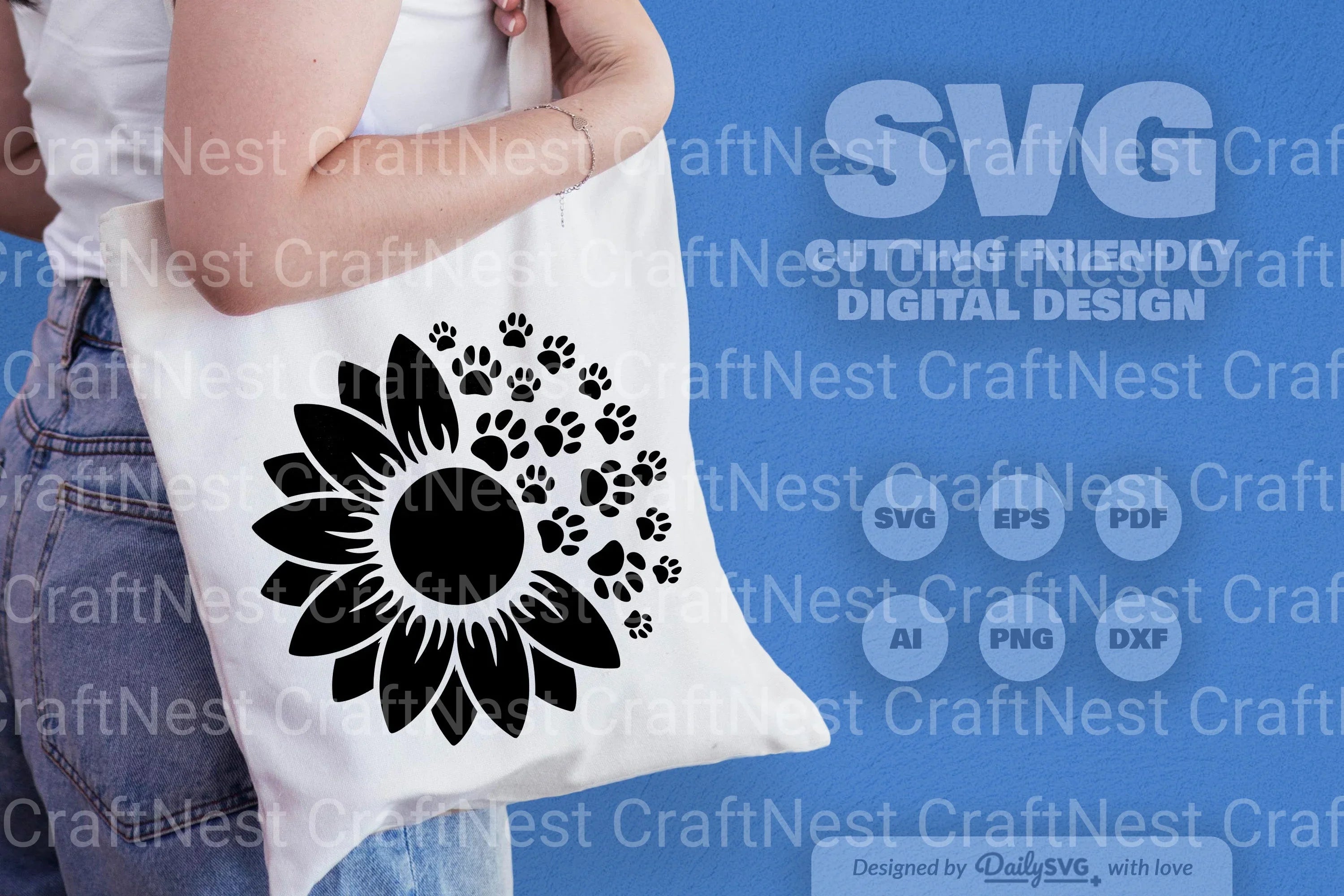 Paws SVG Bundle for Pets - CraftNest - Digital Crafting and Art