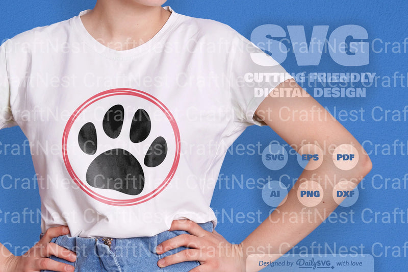 Paws SVG Bundle for Pets 1 - CraftNest - Digital Crafting and Art