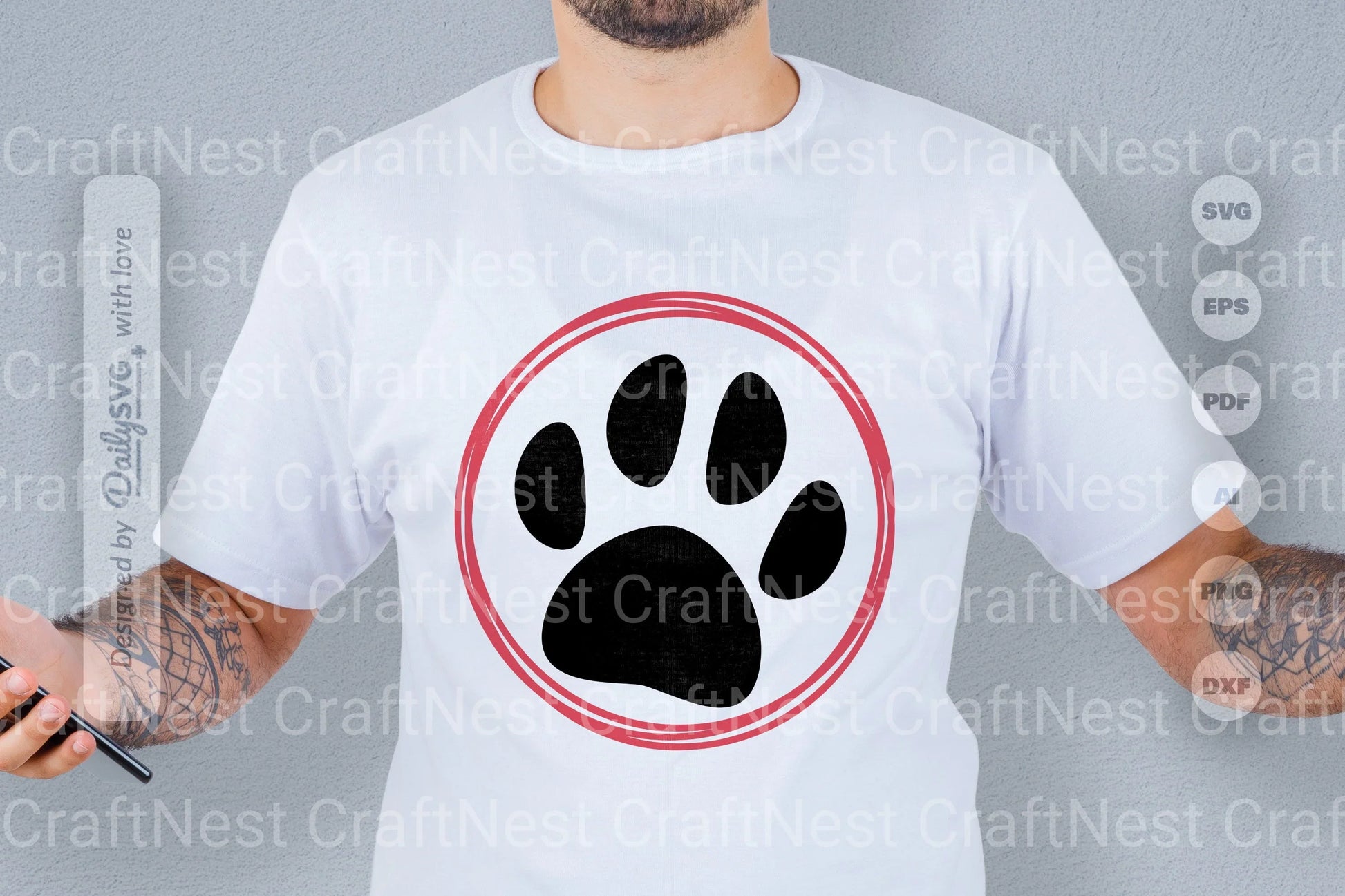 Paws SVG Bundle for Pets 1 - CraftNest - Digital Crafting and Art