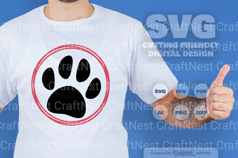 Paws SVG Bundle for Pets 1 - CraftNest - Digital Crafting and Art