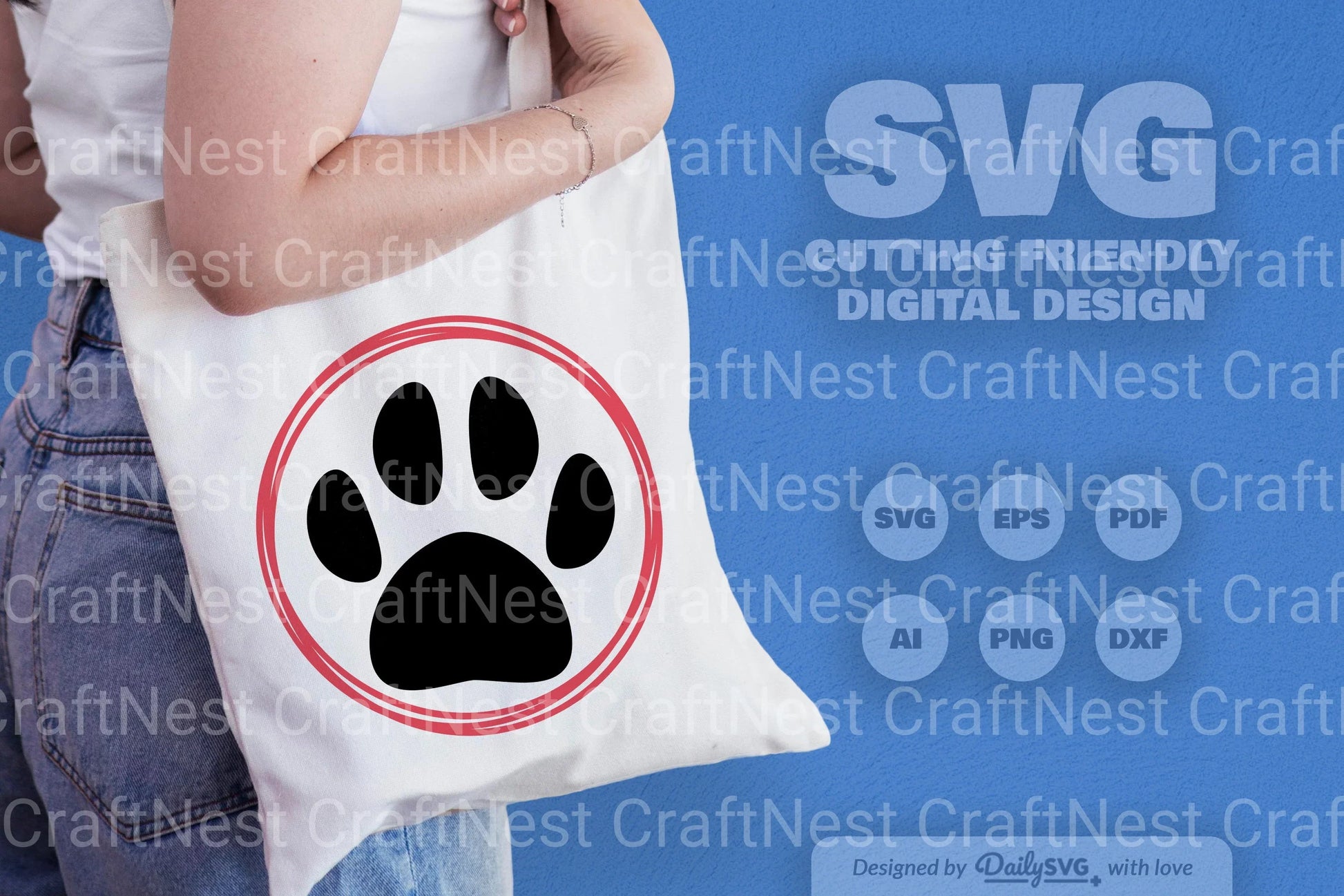 Paws SVG Bundle for Pets 1 - CraftNest - Digital Crafting and Art