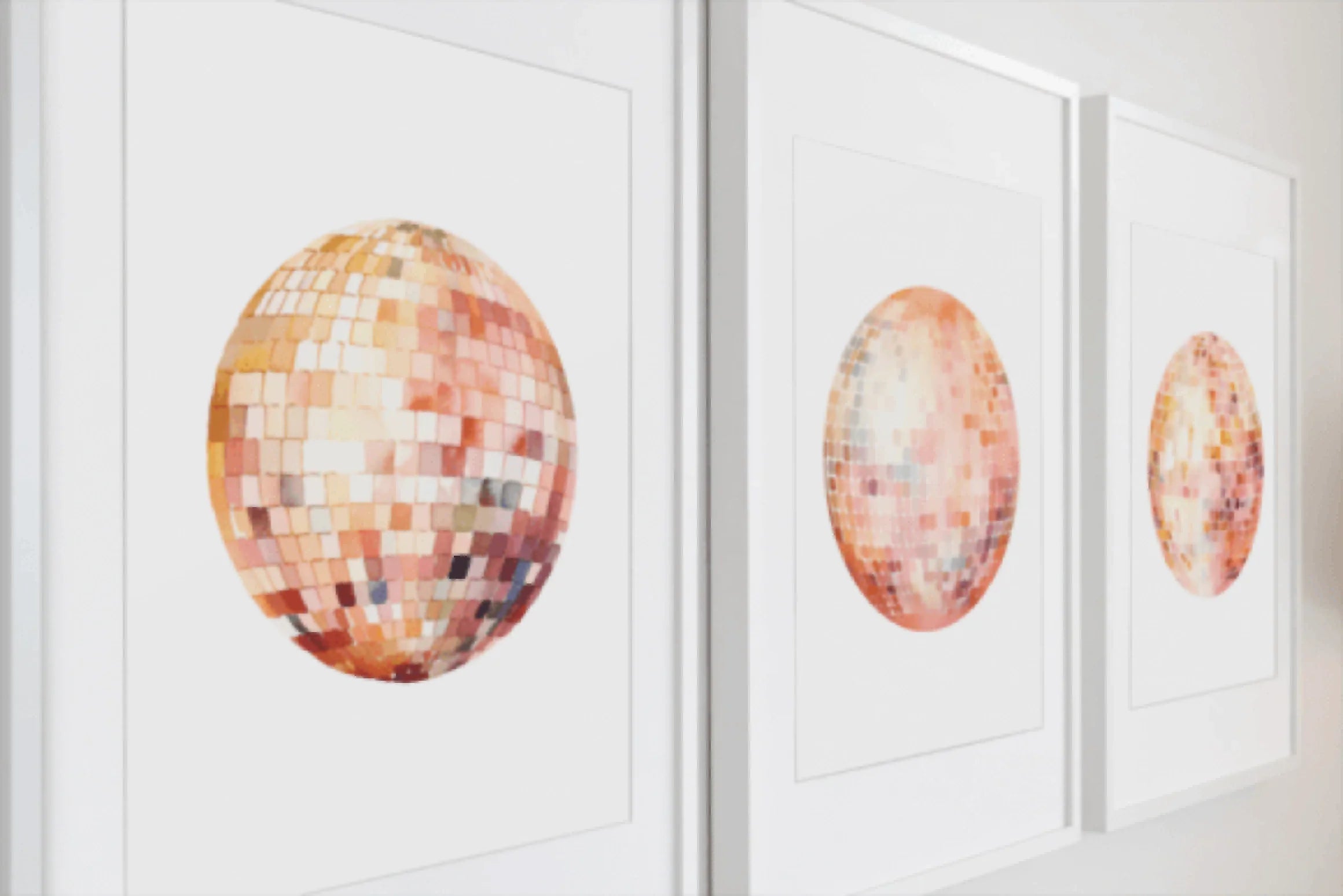Peach Disco Balls Clipart Bundle - CraftNest - Digital Crafting and Art