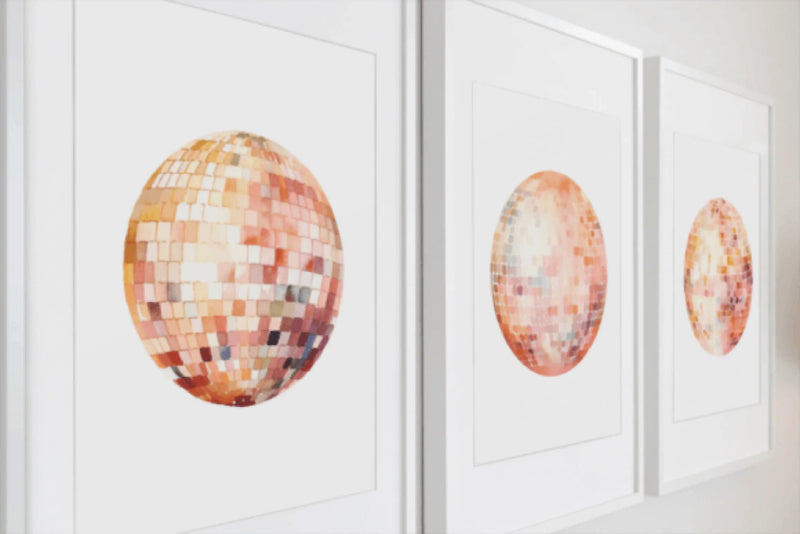 Peach Disco Balls Clipart Bundle - CraftNest - Digital Crafting and Art