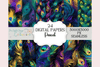 Peacock Feathers Digital Paper