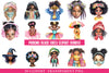 Peeking Black Girls Clipart