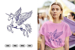 Pegasus and Mythical Creature Clipart Bundle - CraftNest - Digital Crafting and Art