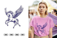 Pegasus and Mythical Creature Clipart Bundle - CraftNest - Digital Crafting and Art