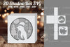 Penguin 3D Papercut Shadow Box Clipart Bundle