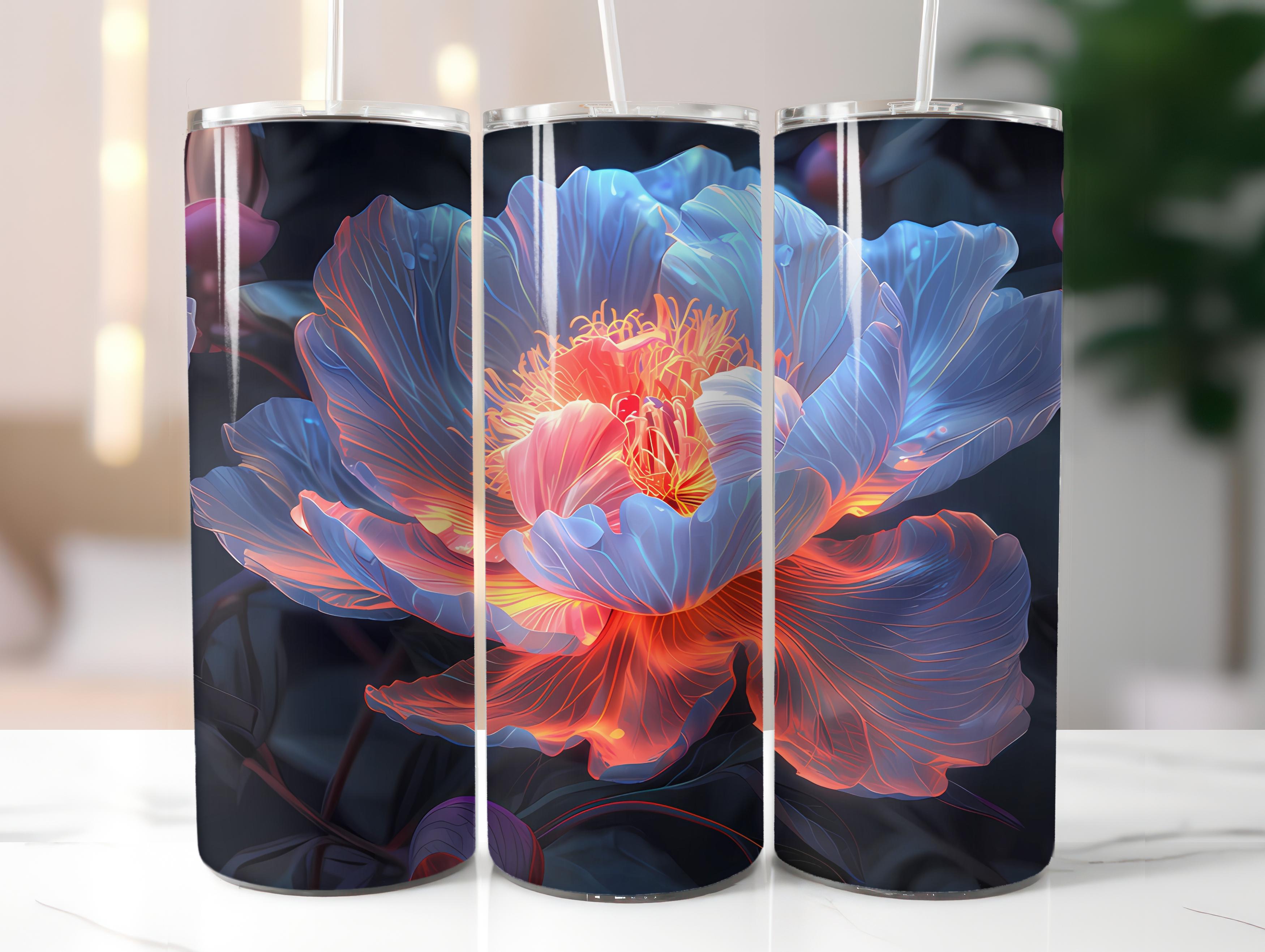 Peonies Flowers Tumbler Wrap - CraftNest - Digital Crafting and Art