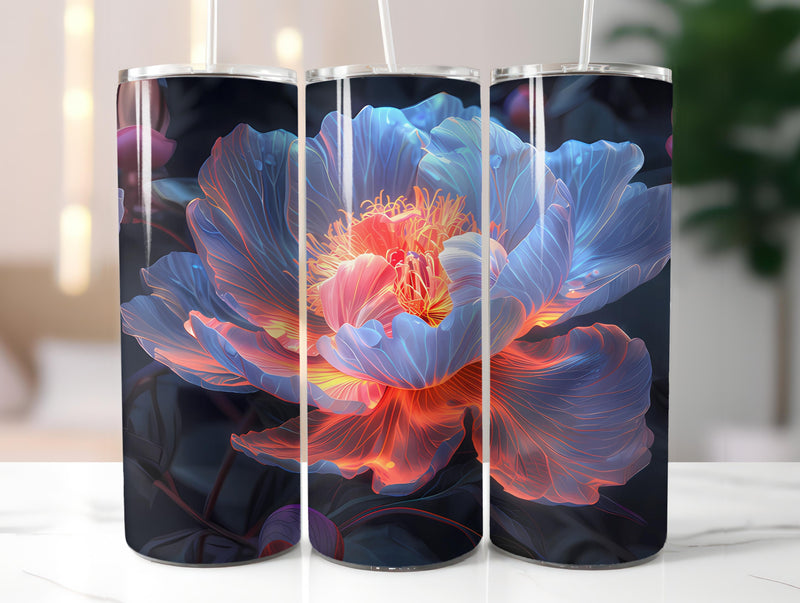 Peonies Flowers Tumbler Wrap - CraftNest - Digital Crafting and Art
