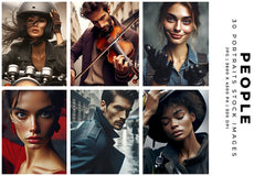 People Portraits - Stock Images - CraftNest - Digital Crafting and Art