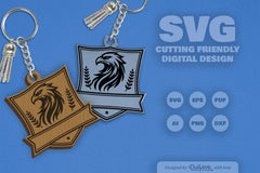 Personalized Wild Animal Keychain SVG Bundle SVGs - CraftNest - Digital Crafting and Art