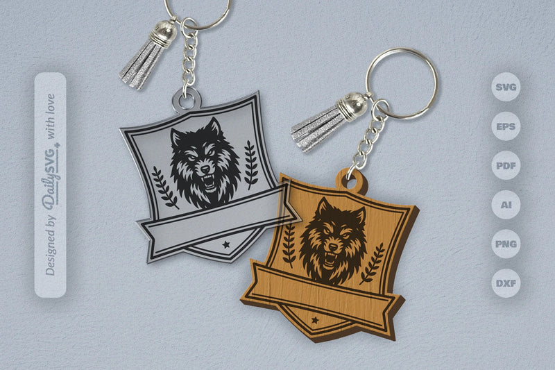 Personalized Wild Animal Keychain SVG Bundle 11 - CraftNest - Digital Crafting and Art