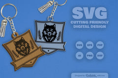 Personalized Wild Animal Keychain SVG Bundle 11 - CraftNest - Digital Crafting and Art