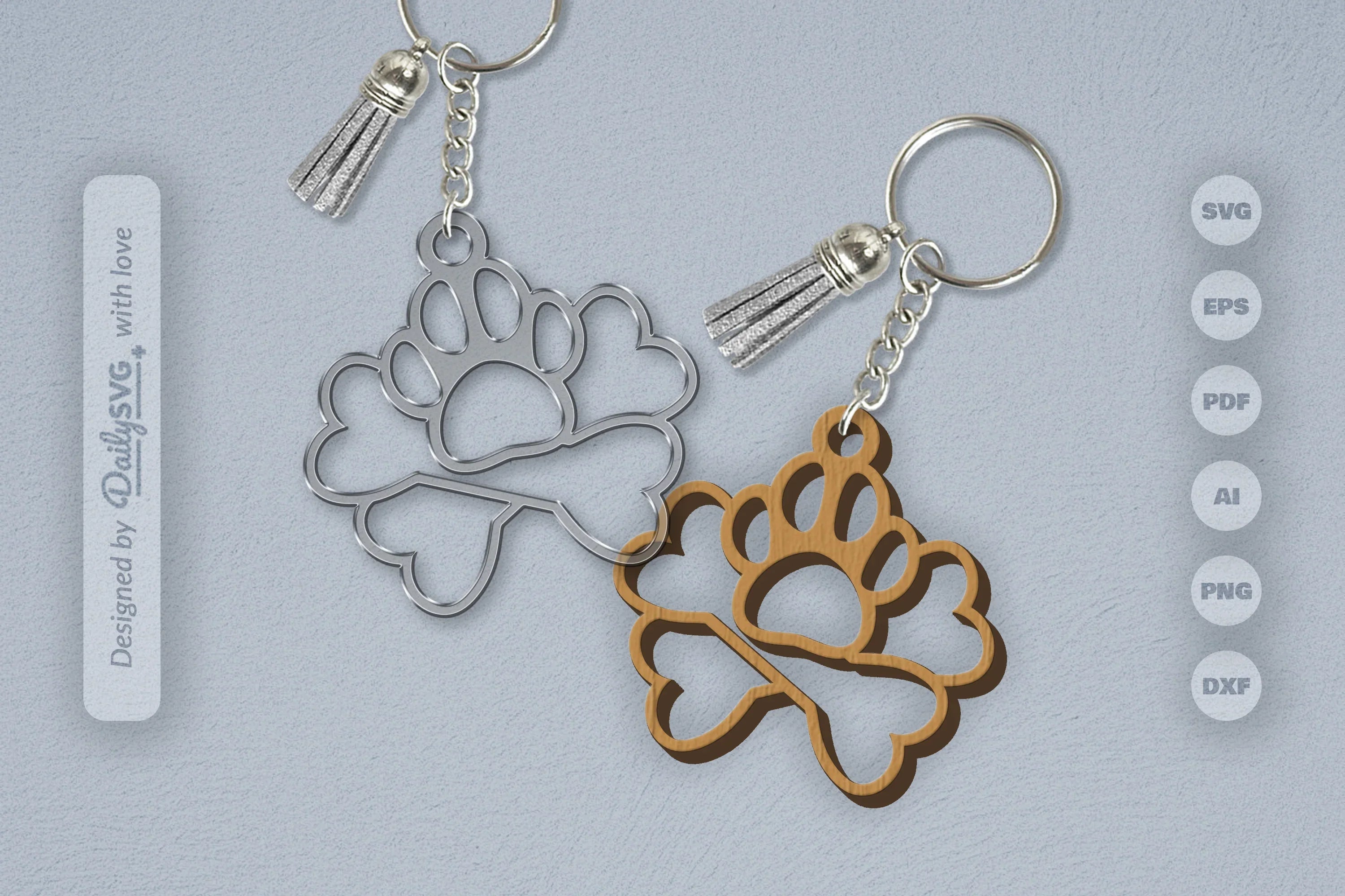 Pet Paw SVG Bundle 5 - CraftNest - Digital Crafting and Art