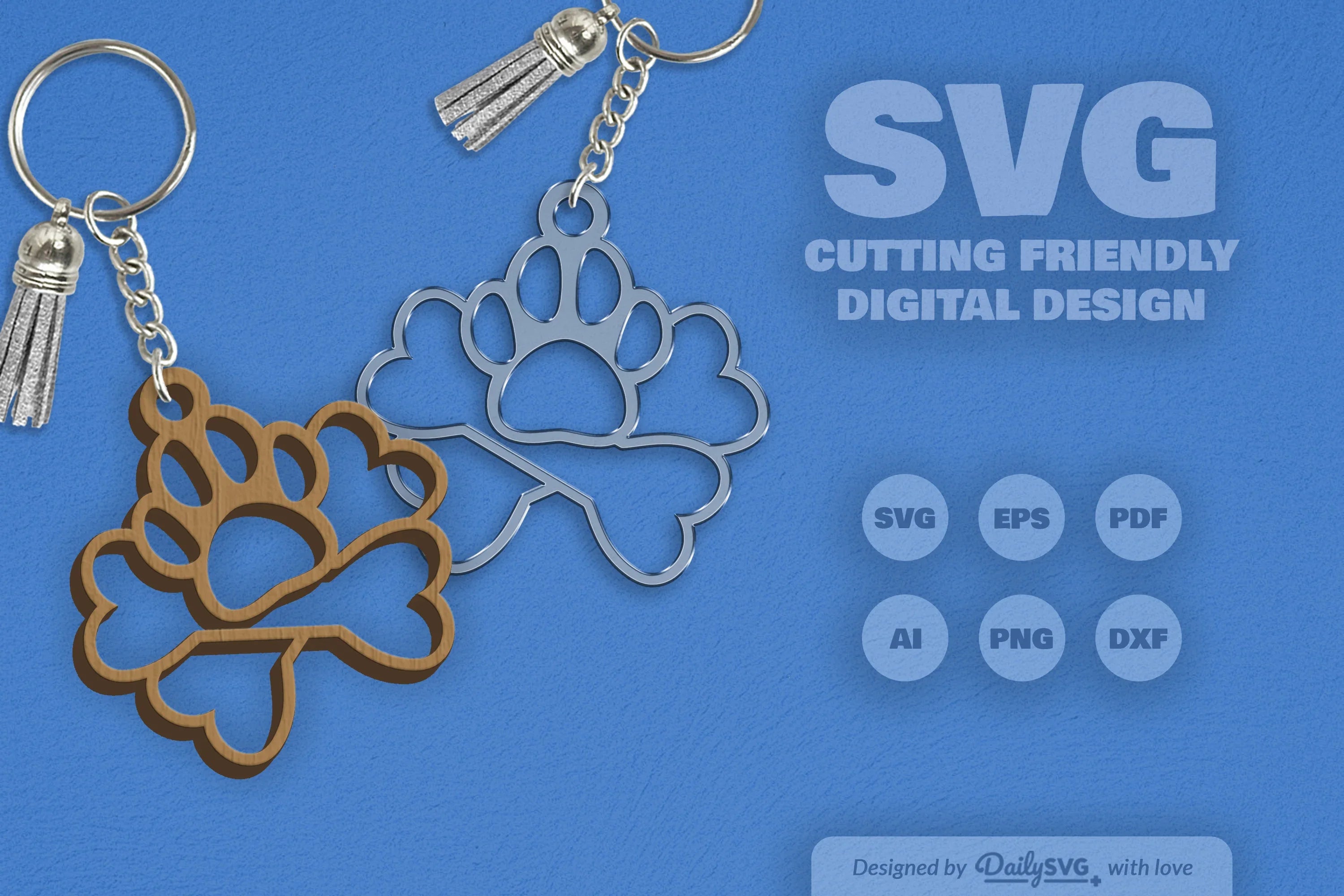 Pet Paw SVG Bundle 5 - CraftNest - Digital Crafting and Art