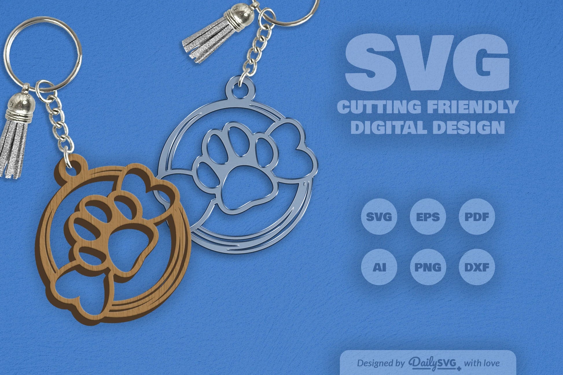 Pet Paw SVG Bundle 6 - CraftNest - Digital Crafting and Art