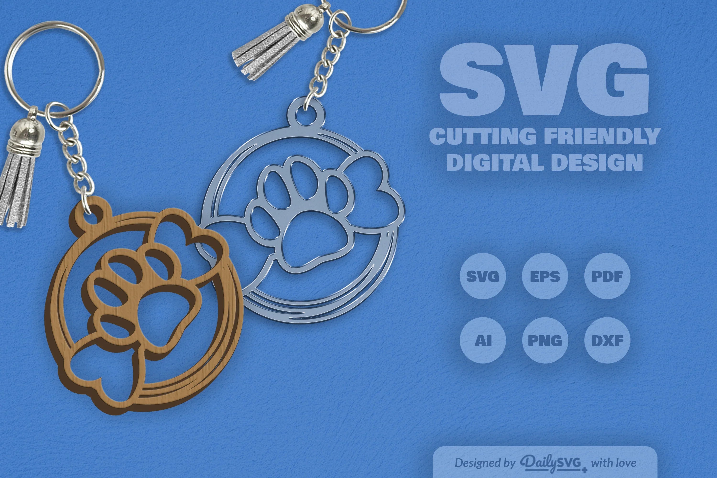 Pet Paw SVG Bundle 6 - CraftNest - Digital Crafting and Art