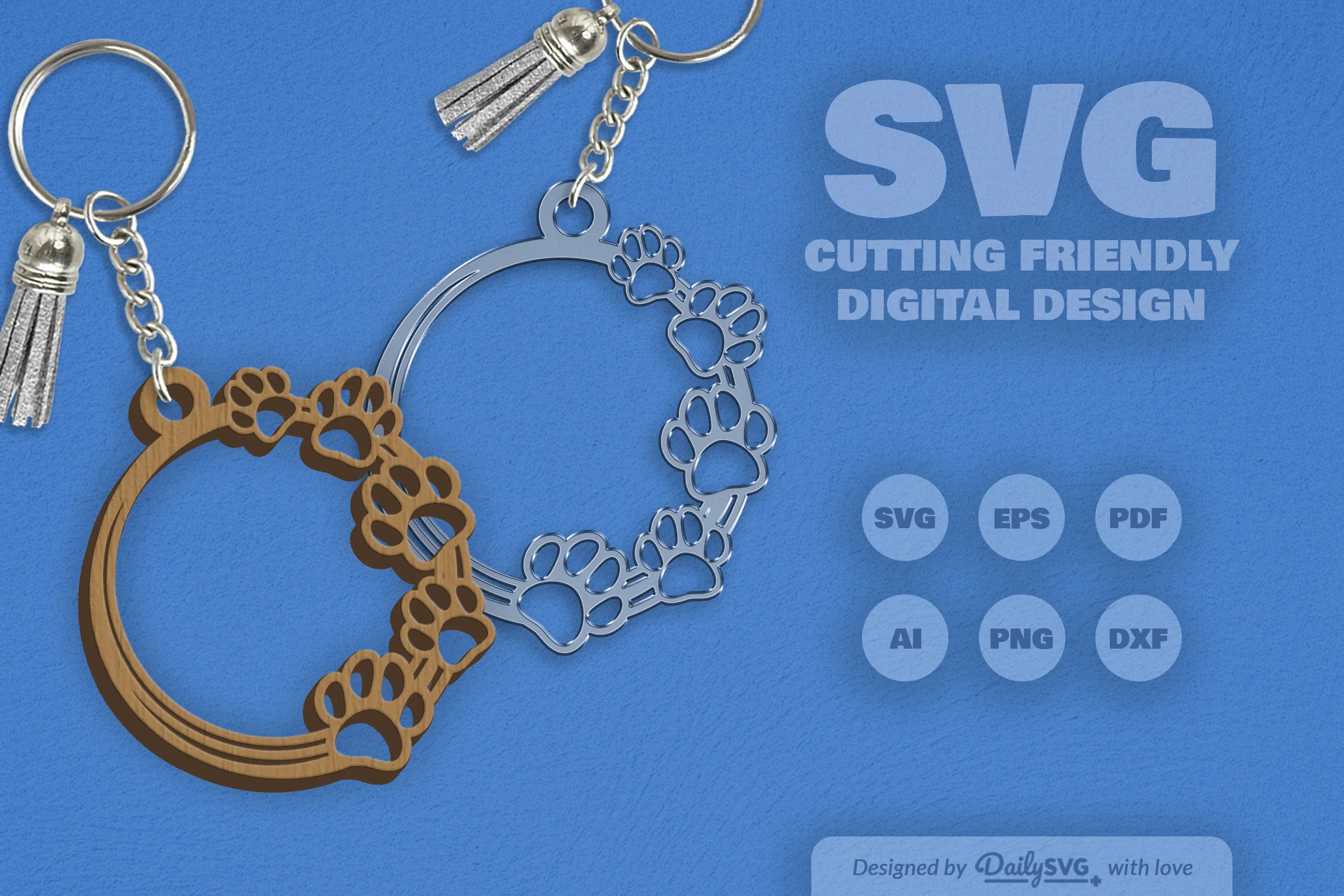 Pet Paw SVG Bundle 7 - CraftNest - Digital Crafting and Art