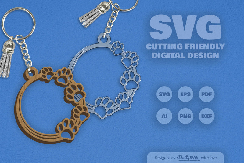 Pet Paw SVG Bundle 7 - CraftNest - Digital Crafting and Art