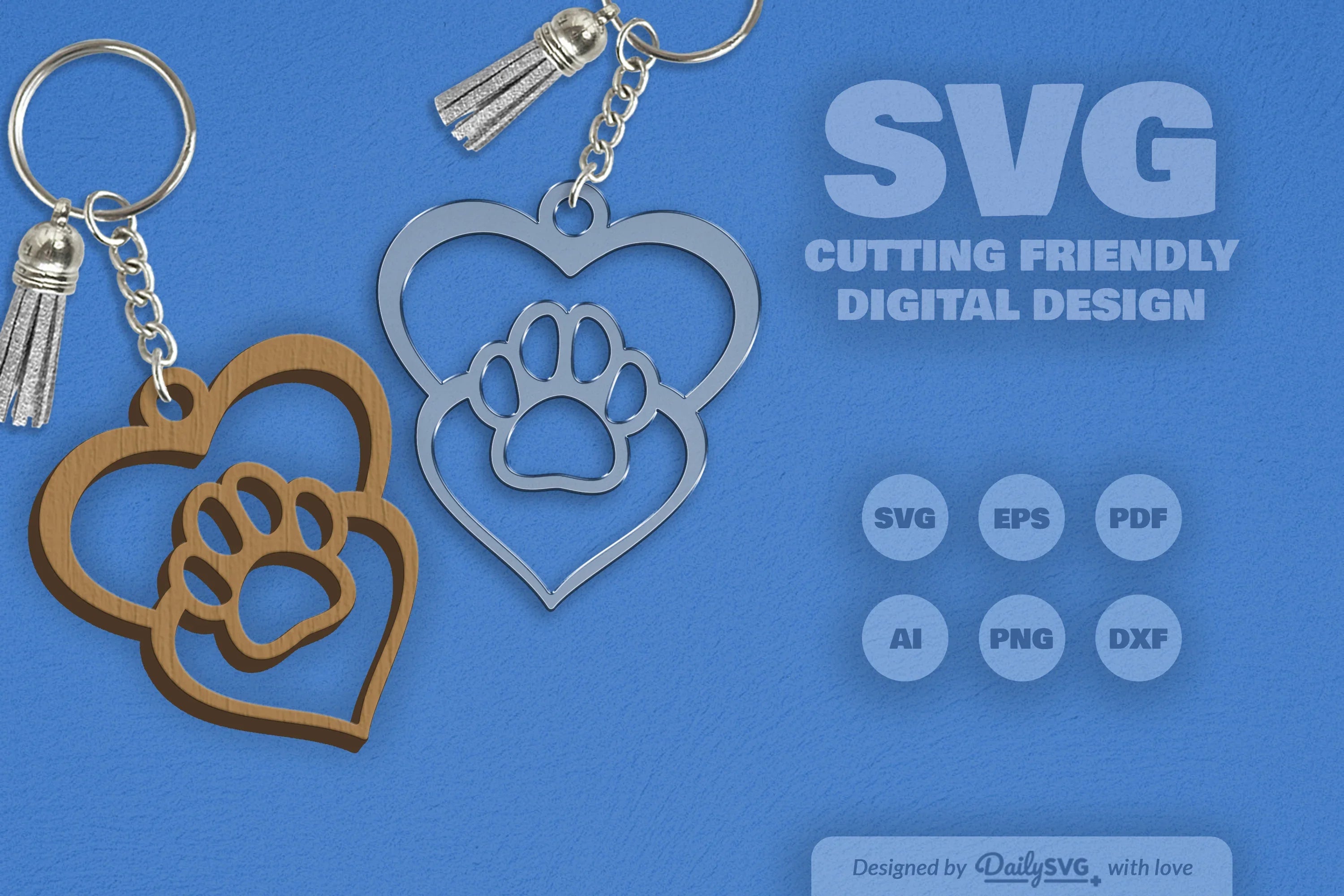 Pet Paw SVG Bundle 4 - CraftNest - Digital Crafting and Art