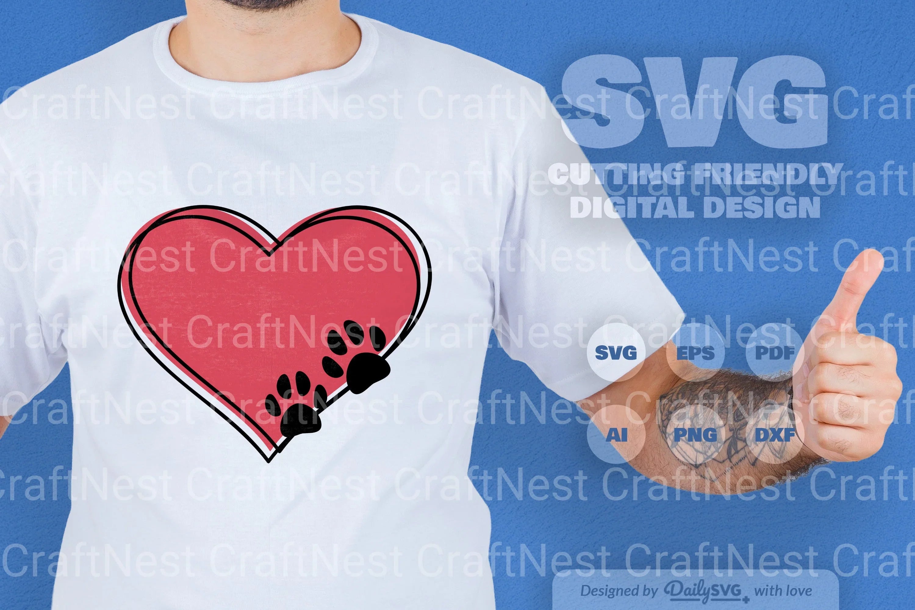 Pet and Paw SVG Bundle for Ultimate Care - CraftNest - Digital Crafting and Art