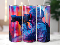 Photographer Profession 4 Tumbler Wrap - CraftNest - Digital Crafting and Art