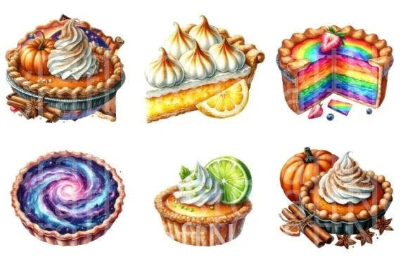 Pie Clipart Bundle Collection - CraftNest - Digital Crafting and Art