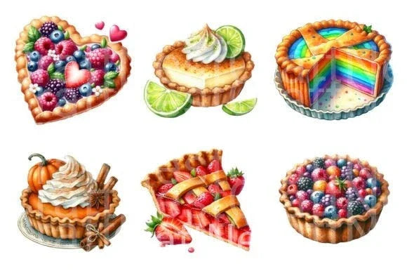 Pie Clipart Bundle Collection - CraftNest - Digital Crafting and Art