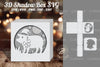 Pig Papercut Shadow Box Template