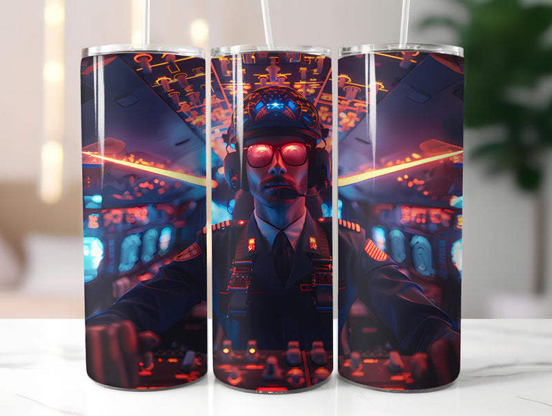 Pilot Profession 1 Tumbler Wrap - CraftNest - Digital Crafting and Art