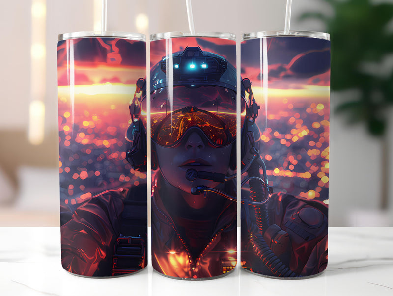 Pilot Profession 1 Tumbler Wrap - CraftNest - Digital Crafting and Art