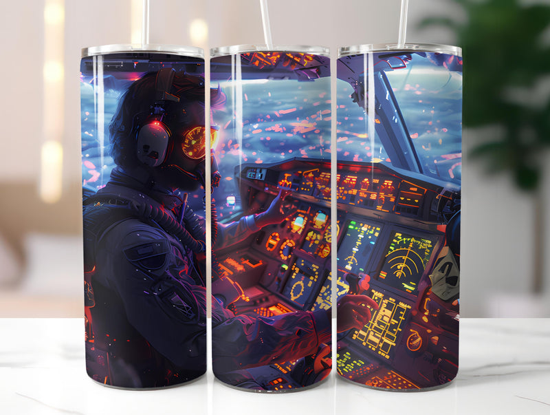 Pilot Profession 3 Tumbler Wrap - CraftNest - Digital Crafting and Art
