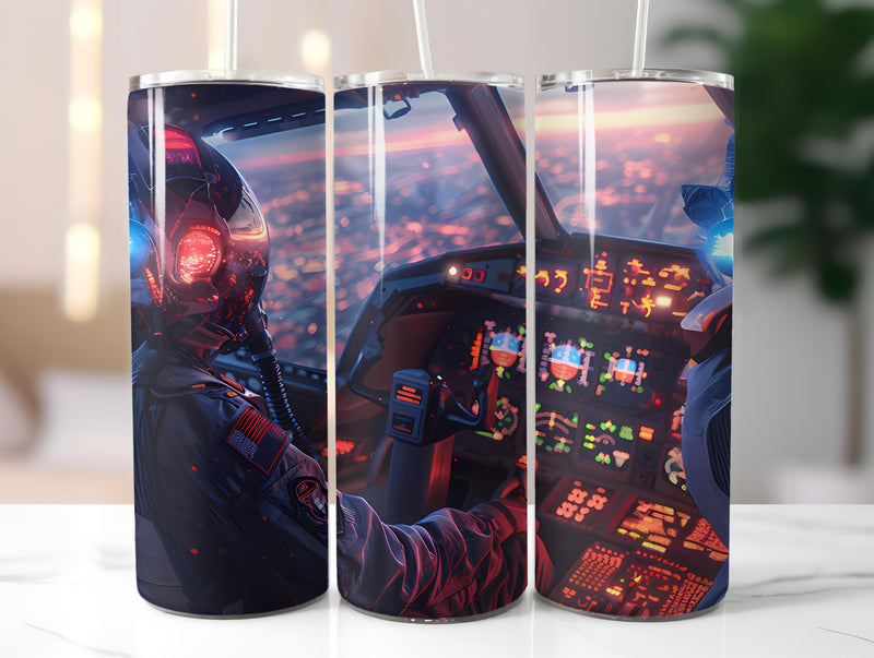 Pilot Profession 3 Tumbler Wrap - CraftNest - Digital Crafting and Art