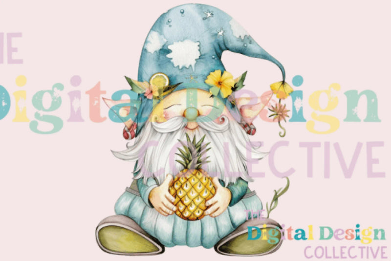 Pineapple Gnome Clipart Bundle - CraftNest - Digital Crafting and Art