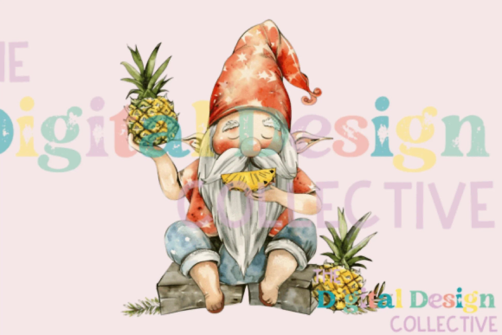 Pineapple Gnome Design Clipart Bundle - CraftNest - Digital Crafting and Art
