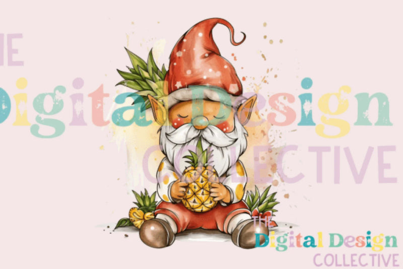 Pineapple Gnome Clipart Bundle - CraftNest - Digital Crafting and Art
