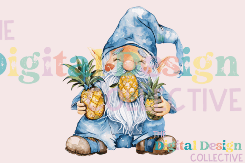 Pineapple Gnome Clipart Bundle - CraftNest - Digital Crafting and Art