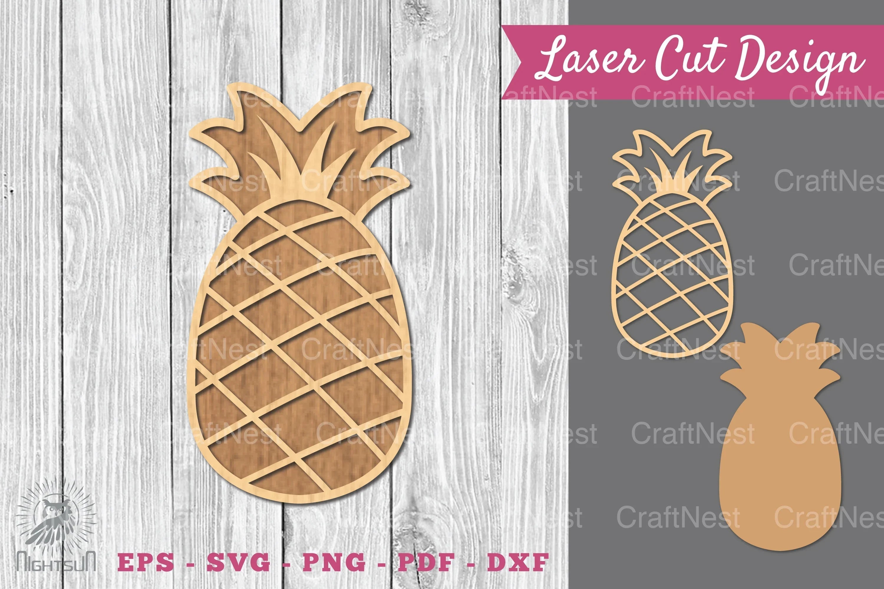 Pineapple Laser Cut Decoration Clipart Bundle - CraftNest - Digital Crafting and Art